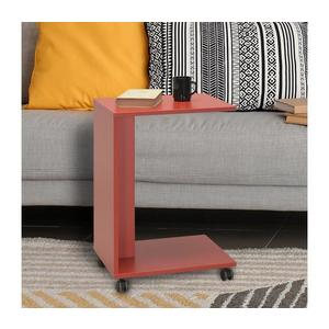 Adore Furniture Odkladací stolík 65x35 cm červená vyobraziť