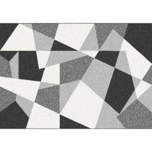 Koberec, čierna/sivá/biela, 67x120, SANAR vyobraziť