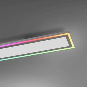 JUST LIGHT. LED stropné svietidlo Lemovanie, CCT + RGB, 100x18cm vyobraziť