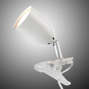 Brilliant Moderná upínacia LED lampa LEO v bielej vyobraziť