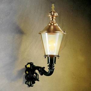 K.S. Verlichting Vonkajšie nástenné svietidlo Hoorn, horná zásuvka, zelené vyobraziť
