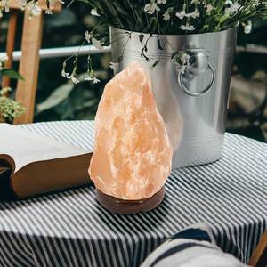 Globo Stolová lampa zo soľného krištáľu Stone, prírodná vyobraziť