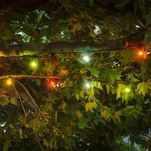 Konstsmide Christmas LED svetelná reťaz na predĺženie pivnej záhrady, farebná vyobraziť