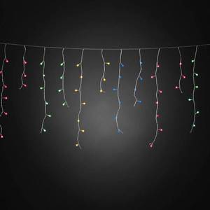 Konstsmide Christmas LED záves Mrznúci dážď glóbusy farebné 200-pl. vyobraziť