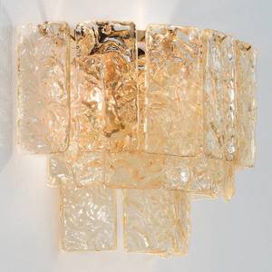 Patrizia Volpato Sklenené nástenné svetlo Glace so zlatým držiakom vyobraziť