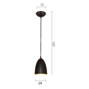 Menzel Menzel Solo Tul14 závesná lampa v hnedo-čiernej vyobraziť