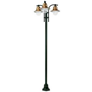 K.S. Verlichting 3-svetelné stĺpikové svietidlo Toscane, zelené vyobraziť
