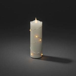 Konstsmide Christmas Vosková LED sviečka krém jantár 15, 2cm vyobraziť