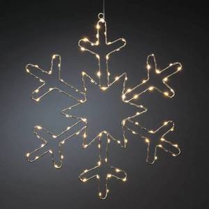 Konstsmide Christmas LED ozdobné svetlo Strieborná snehová vločka vyobraziť