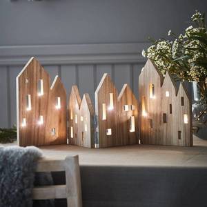 Markslöjd Dekoračné LED svietidlo View z dreva, prírodná vyobraziť