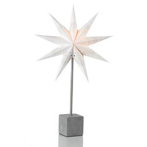 Markslöjd Hviezda Hard ako stolná lampa, výška 58 cm, biela vyobraziť