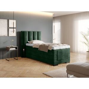 Elektrická polohovacia boxspringová posteľ VERONA Eltap Loco 35 - tmavo zelená vyobraziť