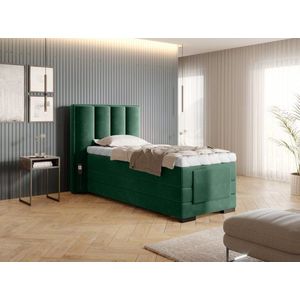 Elektrická polohovacia boxspringová posteľ VERONA Eltap Lukso 35 - tmavo zelená vyobraziť
