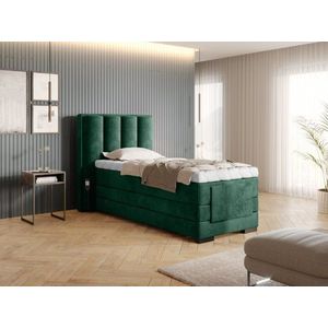 Elektrická polohovacia boxspringová posteľ VERONA Eltap Nube 35 - tmavo zelená vyobraziť