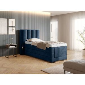 Elektrická polohovacia boxspringová posteľ VERONA Eltap Nube 40 - tmavo modrá vyobraziť