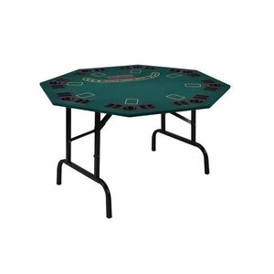 Garthen 5968 Skladací pokerový stôl pre 8 osôb s držiakmi na nápoje 122 x 122 x 76 cm vyobraziť