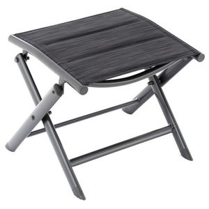 Garthen 70841 Sklopná hliníková stolička - čierna, tmavosivý rám vyobraziť
