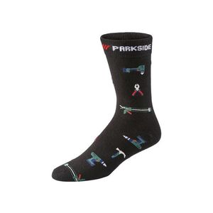 PARKSIDE® Pánske ponožky (43/46, čierna/náradie) vyobraziť
