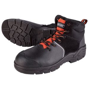 PARKSIDE® Pánska kožená bezpečnostná obuv S3 (43, čierna/oranžová) vyobraziť