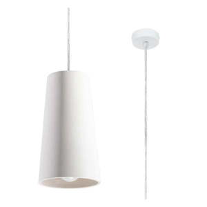Biele keramické závesné svietidlo Nice Lamps Armica vyobraziť