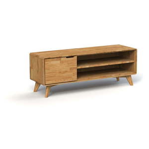 TV stolík z dubového dreva 134x48 cm Greg - The Beds vyobraziť