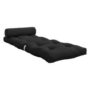 Čiernoantracitový futónový matrac 70x200 cm Wrap Dark Grey – Karup Design vyobraziť