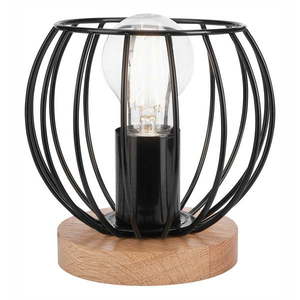 Čierna stolová lampa, výška 16 cm Timo - LAMKUR vyobraziť