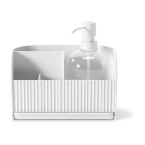 Biely stojan na umývacie prostriedky z recyklovaného plastu Sling – Umbra vyobraziť
