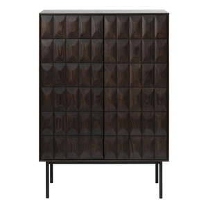 Tmavohnedá skrinka 90x130 cm Latina – Unique Furniture vyobraziť