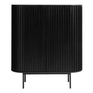Čierna skrinka v dekore duba 125x110 cm Siena – Unique Furniture vyobraziť
