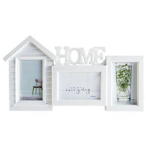 Multirám pro 3 ks foto Home 10x15 cm, biely domček% vyobraziť