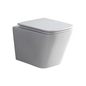 MEREO - WC závesné kapotované, Smart Flush RIMLESS, 490x340x350, keramické, vr. sedátka CSS118S VSD83T1 vyobraziť