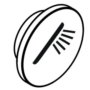 Axor - Symbol ručnej sprchy pre modul termostatu Select, chróm 93307000 vyobraziť
