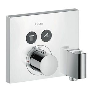 Axor ShowerSelect - Termostat pod omietku pre 2 spotrebiče s prípojkou hadice a držiakom, chróm 36712000 vyobraziť