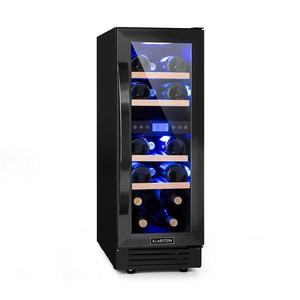 Klarstein Vinovilla 17 Built-in Duo Onyx Edition, dvojzónová vinotéka, 53 l, 17 fliaš, 3-farebné LED osvetlenie, sklenené dvere vyobraziť