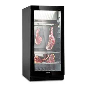 Klarstein Steakhouse Pro 233 Onyx, chladnička na zrenie mäsa, 1 zóna, 233 l, 1-25°C, dotykový displej, panoramatické okno vyobraziť