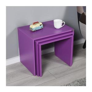 Adore Furniture SADA 3x Konferenčný stolík fialová vyobraziť