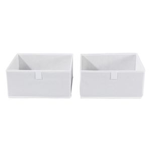 LIVARNO home Súprava úložných boxov, 2-dielna/3-dielna (2-dielna súprava, biela) vyobraziť