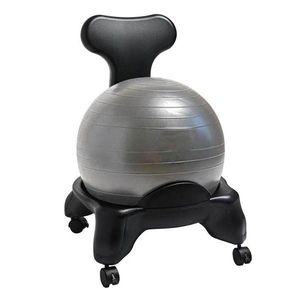 Fitness stolička s loptou s priemerom 55 cm vyobraziť