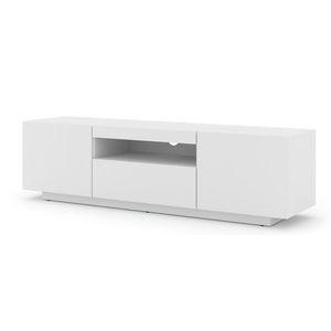 ARTBm TV stolík AURA 150 | biely mat Variant: bez LED osvetlenia vyobraziť