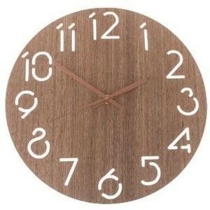 Nástenné hodiny Dark wood, pr. 30, 5 cm, drevo vyobraziť