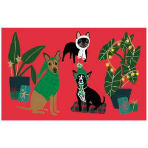Prianie v súprave 8 ks s vianočným motívom Cat and Dog Palais – Roger la Borde vyobraziť