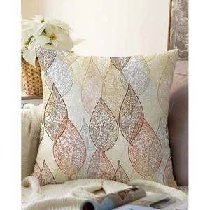 Obliečka na vankúš s prímesou bavlny Minimalist Cushion Covers Oriental Leaf, 55 x 55 cm vyobraziť