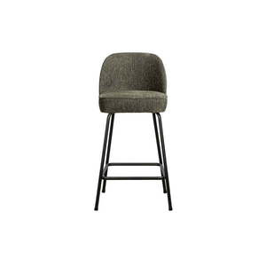 Sivá zamatová barová stolička 89 cm Vogue – BePureHome vyobraziť