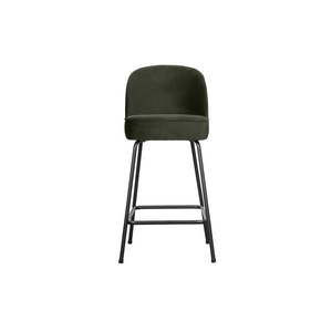 Tmavozelená zamatová barová stolička 89 cm Vogue – BePureHome vyobraziť