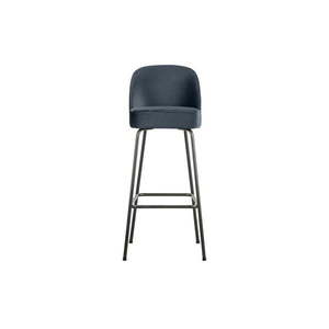 Modrá zamatová barová stolička 103 cm Vogue – BePureHome vyobraziť