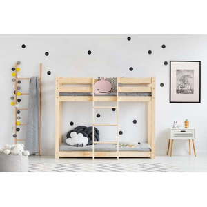 Poschodová detská posteľ z borovicového dreva 90x190 cm CLP - Adeko vyobraziť