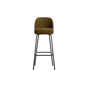 Zamatová barová stolička v bronzovej farbe 103 cm Vogue – BePureHome vyobraziť