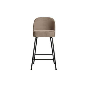 Béžová zamatová barová stolička 89 cm Vogue – BePureHome vyobraziť