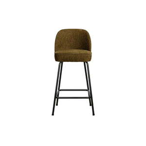 Zamatová barová stolička v bronzovej farbe 89 cm Vogue – BePureHome vyobraziť